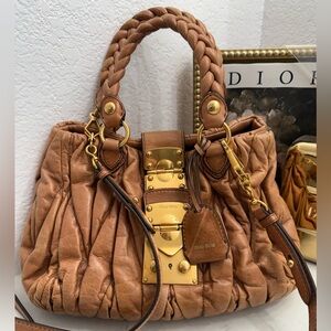 Miu Miu Matelasse Lambskin 2 Way Bag